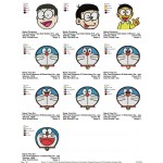 Package 10 Doraemon 02 Embroidery Designs